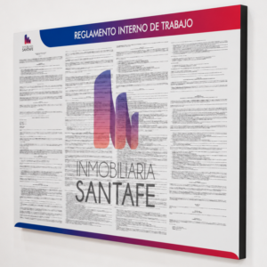 Reglamento de trabajo en retablo